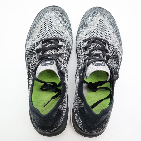 Nike Free RN Flyknit Shoes Men's 11 Gray Running Sneakers  Athletic 942838-101 - Picture 7 of 9